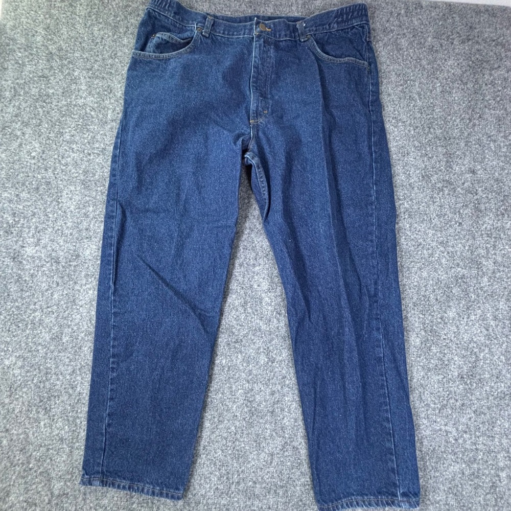 LL Bean VTG Double L Relaxed Fit Jeans Mens 42x30 Blue Denim Made in USA Comfort